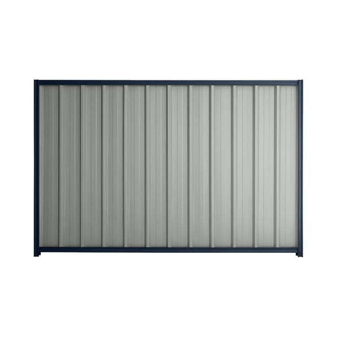 Good Neighbour® Superdek® 1200mm High Fence Panel Sheet: Gull Grey Post/Track: Mountain Blue