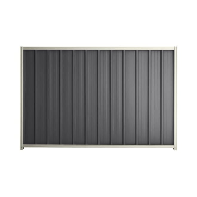 Good Neighbour® Superdek® 1200mm High Fence Panel Sheet: Granite Post/Track: Off White