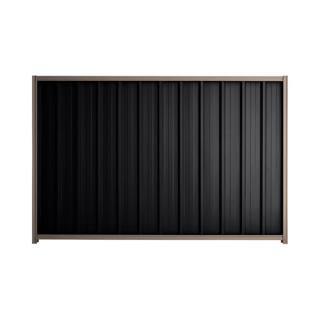Good Neighbour® Superdek® 1200mm High Fence Panel Sheet: Gun Metal Grey Post/Track: Marsh