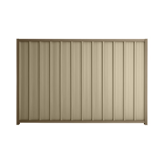 Good Neighbour® Superdek® 1200mm High Fence Panel Sheet: Merino Post/Track: Beige