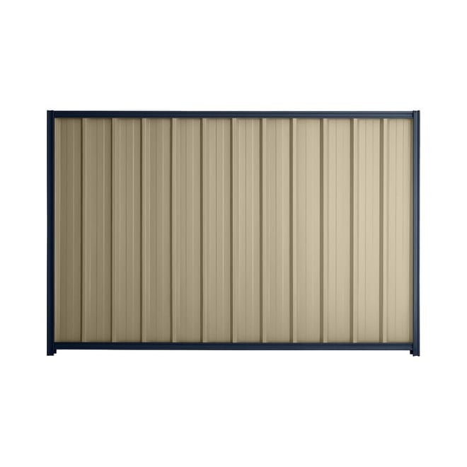 Good Neighbour® Superdek® 1200mm High Fence Panel Sheet: Merino Post/Track: Mountain Blue