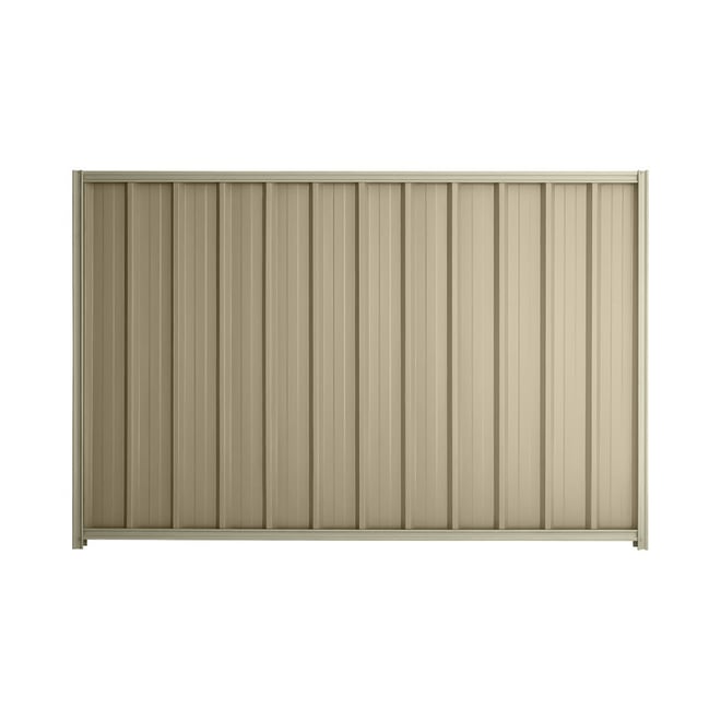 Good Neighbour® Superdek® 1200mm High Fence Panel Sheet: Merino Post/Track: Moss Vale Sand
