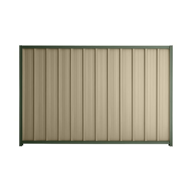 Good Neighbour® Superdek® 1200mm High Fence Panel Sheet: Merino Post/Track: Rivergum