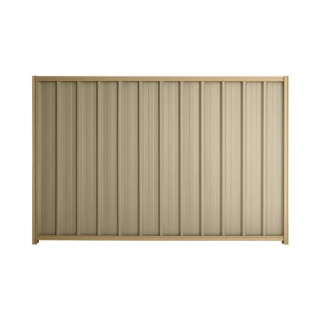 Good Neighbour® Superdek® 1200mm High Fence Panel Sheet: Merino Post/Track: Wheat