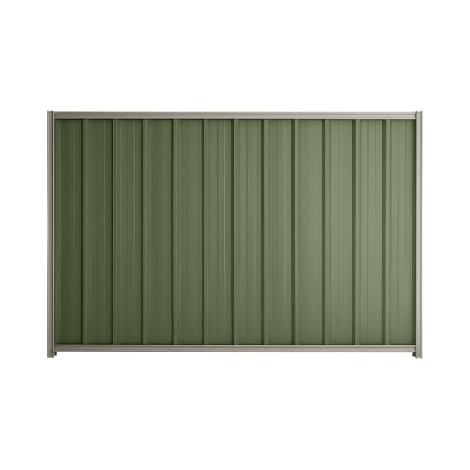 Good Neighbour® Superdek® 1200mm High Fence Panel Sheet: Mist Green Post/Track: Birch
