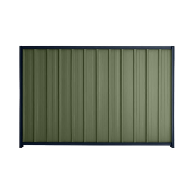Good Neighbour® Superdek® 1200mm High Fence Panel Sheet: Mist Green Post/Track: Mountain Blue