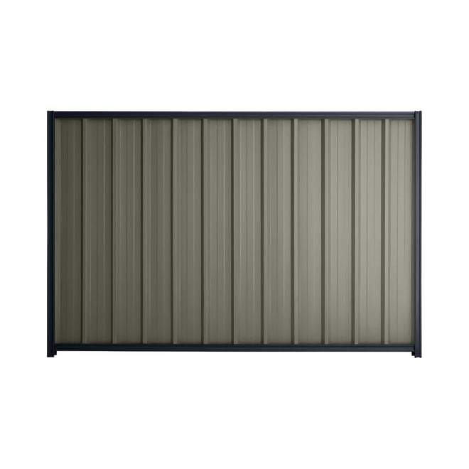Good Neighbour® Superdek® 1200mm High Fence Panel Sheet: Marsh Post/Track: Dark Stone