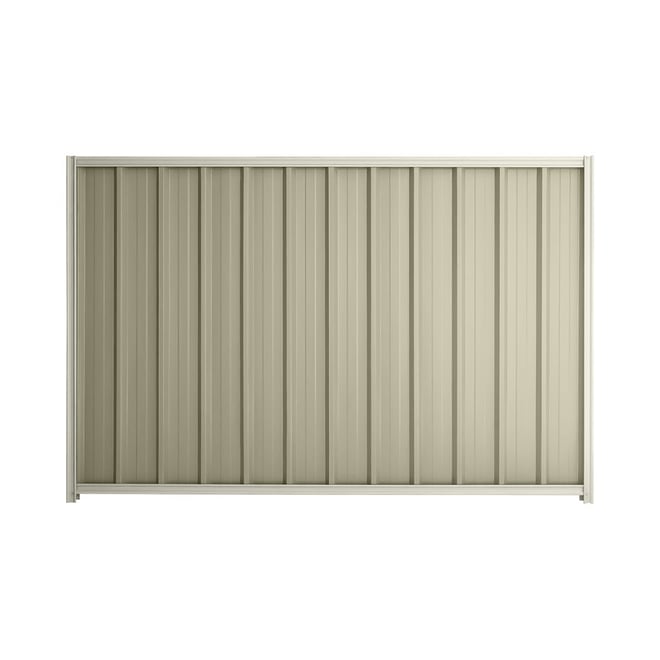 Good Neighbour® Superdek® 1200mm High Fence Panel Sheet: Moss Vale Sand Post/Track: Off White