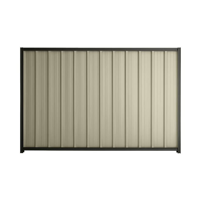 Good Neighbour® Superdek® 1200mm High Fence Panel Sheet: Moss Vale Sand Post/Track: Slate Grey