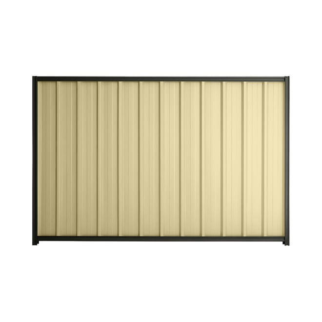 Good Neighbour® Superdek® 1200mm High Fence Panel Sheet: Primrose Post/Track: Slate Grey