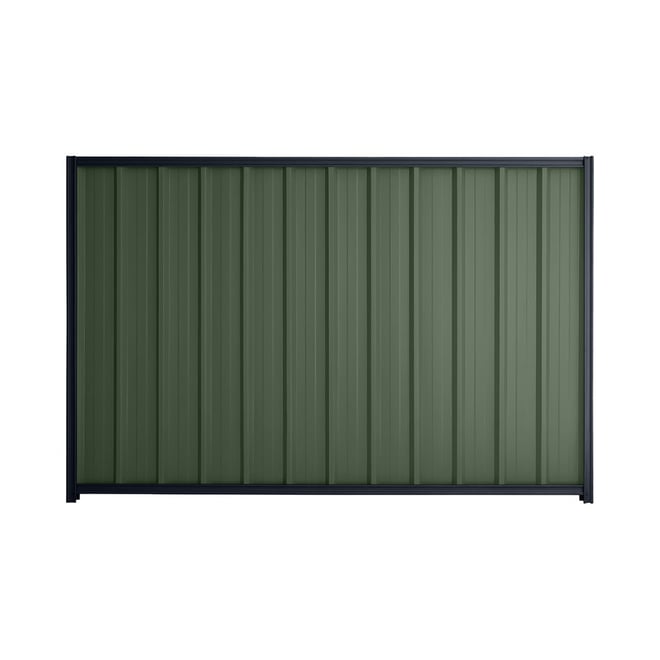 Good Neighbour® Superdek® 1200mm High Fence Panel Sheet: Rivergum Post/Track: Dark Stone