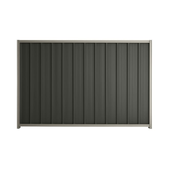 Good Neighbour® Superdek® 1200mm High Fence Panel Sheet: Slate Grey Post/Track: Birch