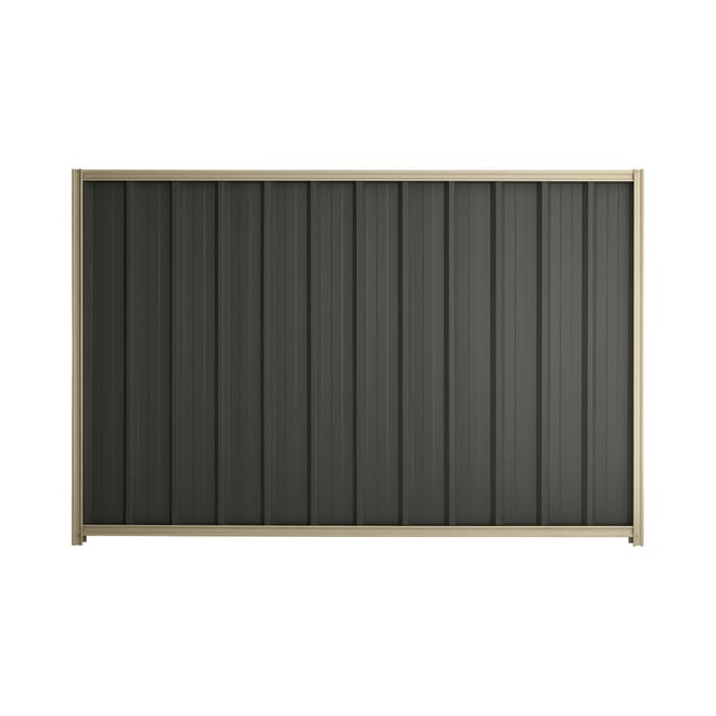 Good Neighbour® Superdek® 1200mm High Fence Panel Sheet: Slate Grey Post/Track: Merino