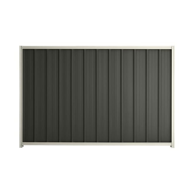 Good Neighbour® Superdek® 1200mm High Fence Panel Sheet: Slate Grey Post/Track: Off White