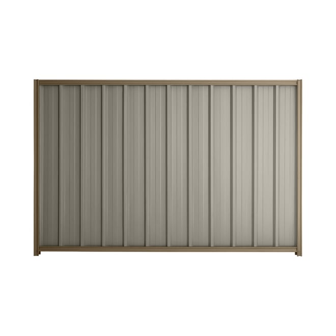 Good Neighbour® Superdek® 1500mm High Fence Panel Sheet: Birch Post/Track: Beige