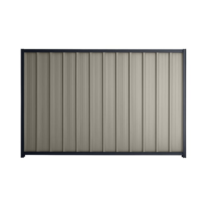 Good Neighbour® Superdek® 1500mm High Fence Panel Sheet: Birch Post/Track: Dark Stone