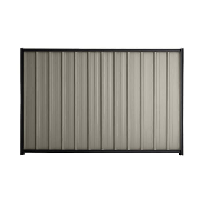 Good Neighbour® Superdek® 1500mm High Fence Panel Sheet: Birch Post/Track: Gun Metal Grey