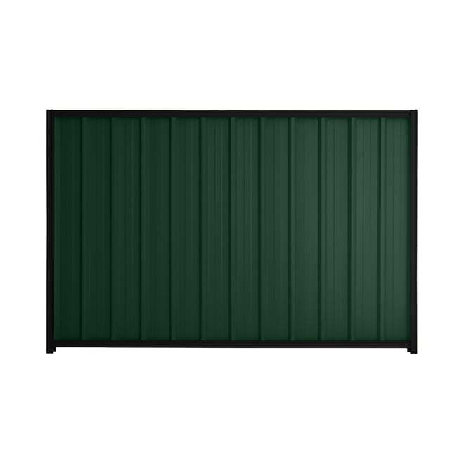Good Neighbour® Superdek® 1500mm High Fence Panel Sheet: Caulfield Green Post/Track: Ebony