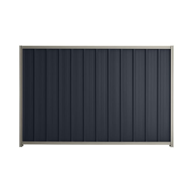 Good Neighbour® Superdek® 1500mm High Fence Panel Sheet: Dark Stone Post/Track: Birch