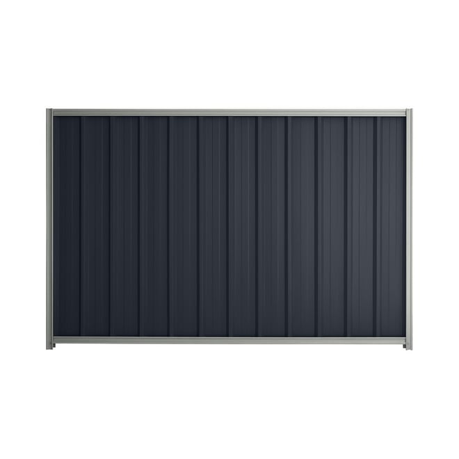 Good Neighbour® Superdek® 1500mm High Fence Panel Sheet: Dark Stone Post/Track: Gull Grey