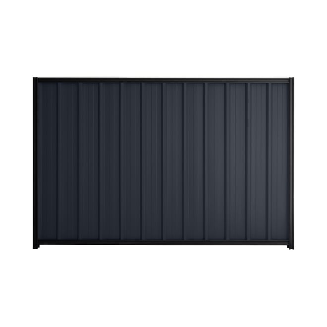 Good Neighbour® Superdek® 1500mm High Fence Panel Sheet: Dark Stone Post/Track: Gun Metal Grey