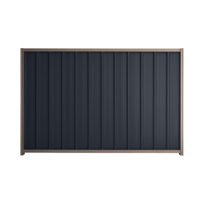 Good Neighbour® Superdek® 1500mm High Fence Panel Sheet: Dark Stone Post/Track: Marsh
