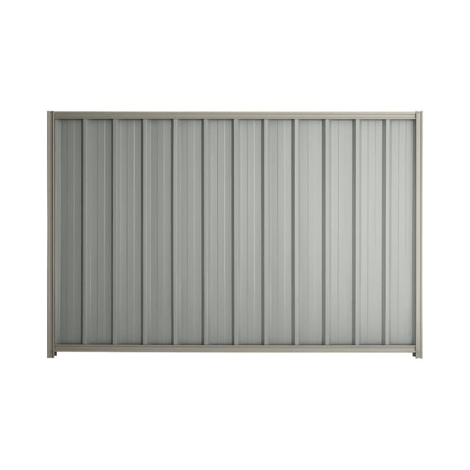 Good Neighbour® Superdek® 1500mm High Fence Panel Sheet: Gull Grey Post/Track: Birch