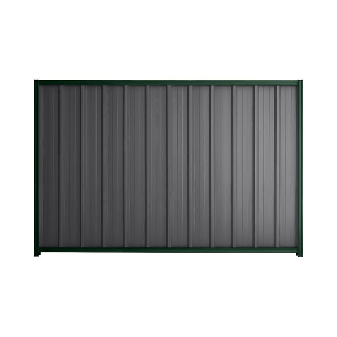 Good Neighbour® Superdek® 1500mm High Fence Panel Sheet: Granite Post/Track: Caulfield Green