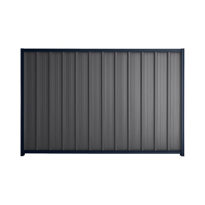 Good Neighbour® Superdek® 1500mm High Fence Panel Sheet: Granite Post/Track: Mountain Blue