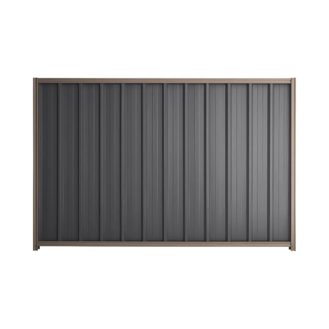 Good Neighbour® Superdek® 1500mm High Fence Panel Sheet: Granite Post/Track: Marsh