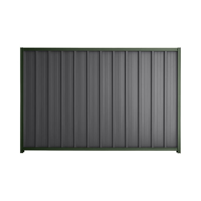 Good Neighbour® Superdek® 1500mm High Fence Panel Sheet: Granite Post/Track: Rivergum