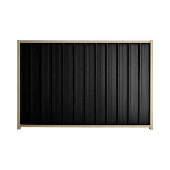 Good Neighbour® Superdek® 1500mm High Fence Panel Sheet: Gun Metal Grey Post/Track: Merino