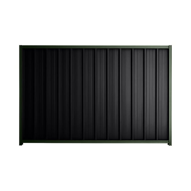 Good Neighbour® Superdek® 1500mm High Fence Panel Sheet: Gun Metal Grey Post/Track: Rivergum