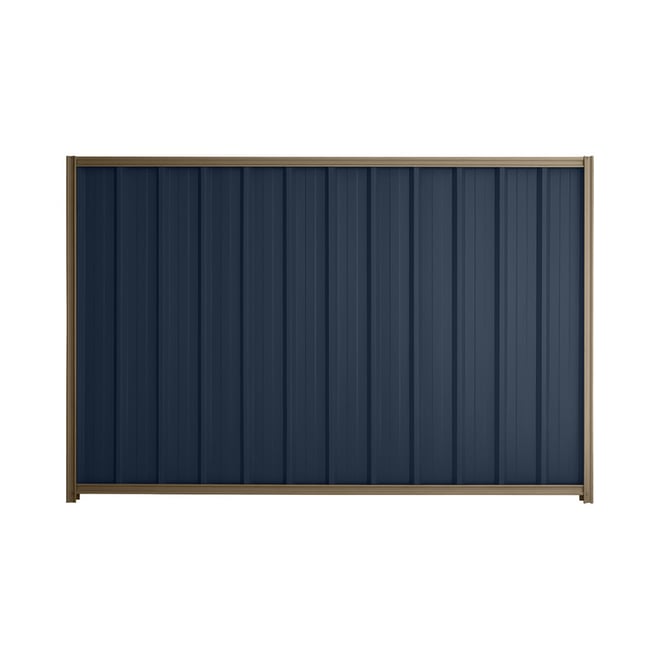 Good Neighbour® Superdek® 1500mm High Fence Panel Sheet: Mountain Blue Post/Track: Beige