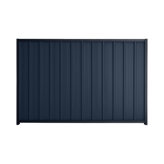 Good Neighbour® Superdek® 1500mm High Fence Panel Sheet: Mountain Blue Post/Track: Dark Stone