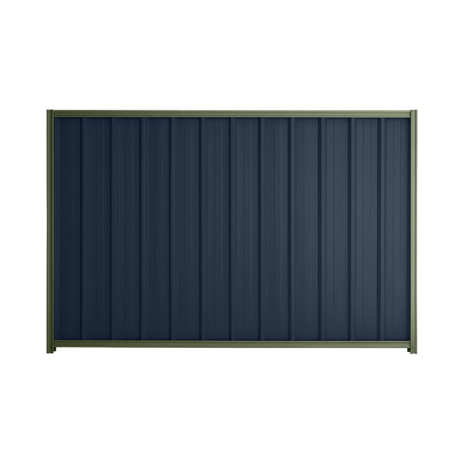 Good Neighbour® Superdek® 1500mm High Fence Panel Sheet: Mountain Blue Post/Track: Mist Green