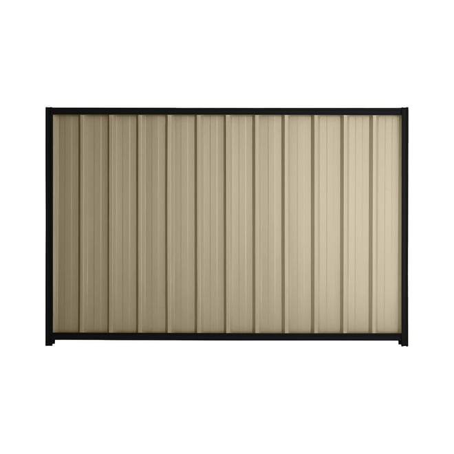 Good Neighbour® Superdek® 1500mm High Fence Panel Sheet: Merino Post/Track: Ebony
