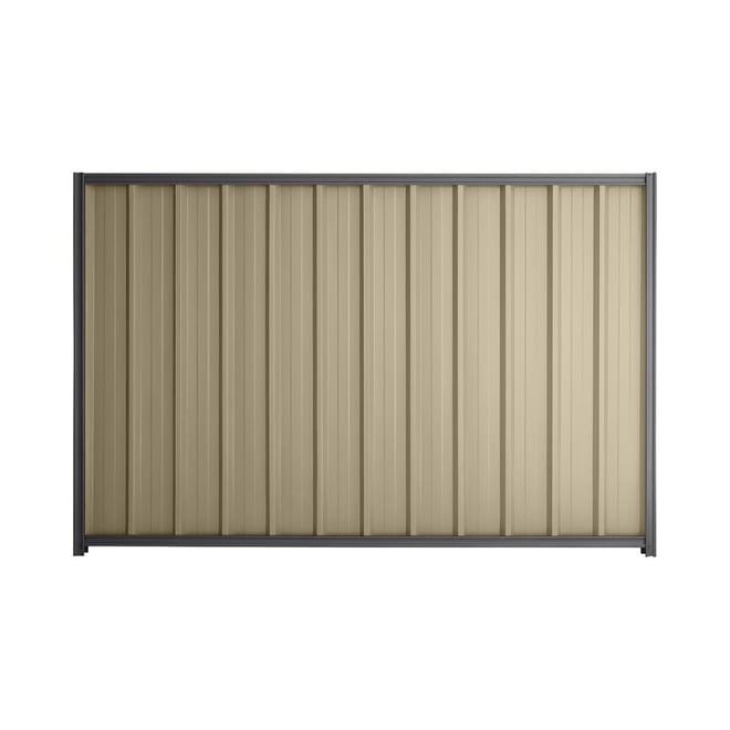 Good Neighbour® Superdek® 1500mm High Fence Panel Sheet: Merino Post/Track: Granite