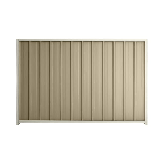 Good Neighbour® Superdek® 1500mm High Fence Panel Sheet: Merino Post/Track: Off White