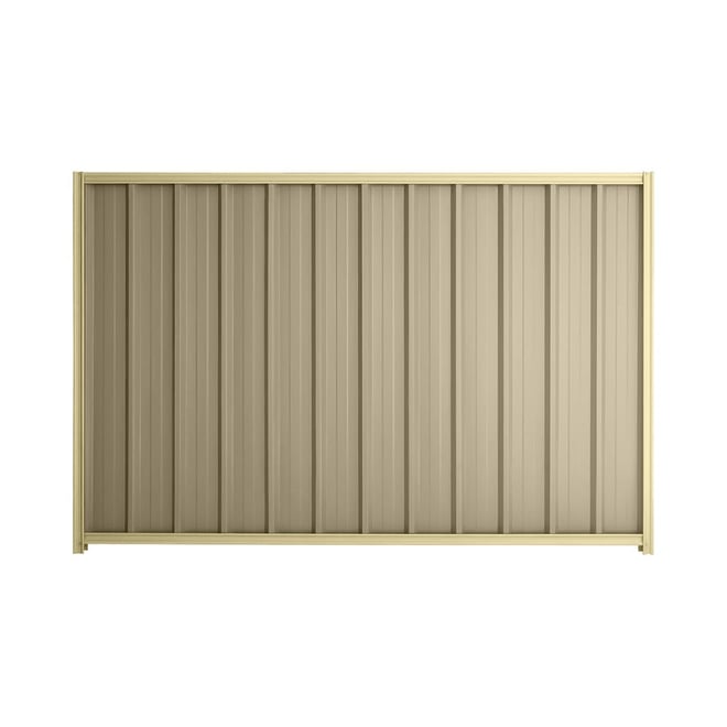 Good Neighbour® Superdek® 1500mm High Fence Panel Sheet: Merino Post/Track: Primrose