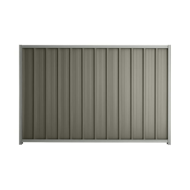 Good Neighbour® Superdek® 1500mm High Fence Panel Sheet: Marsh Post/Track: Gull Grey