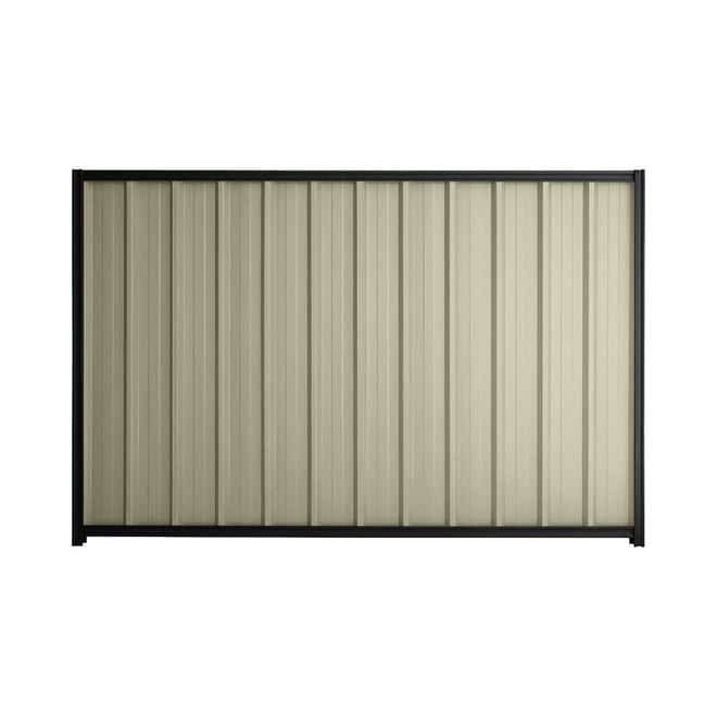 Good Neighbour® Superdek® 1500mm High Fence Panel Sheet: Moss Vale Sand Post/Track: Gun Metal Grey