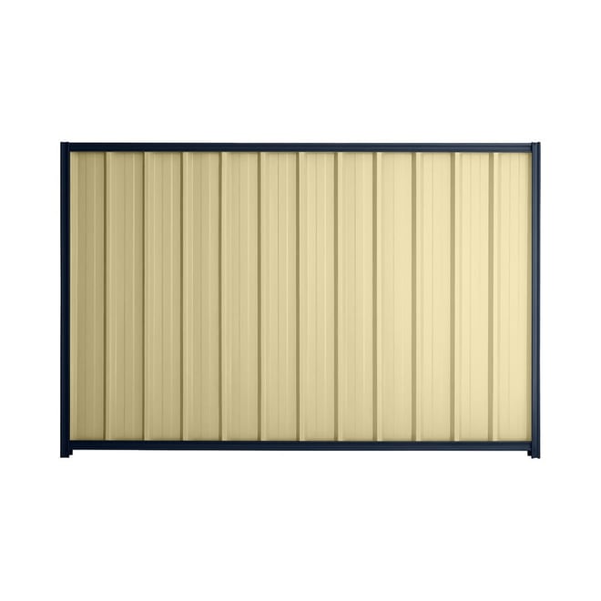 Good Neighbour® Superdek® 1500mm High Fence Panel Sheet: Primrose Post/Track: Mountain Blue