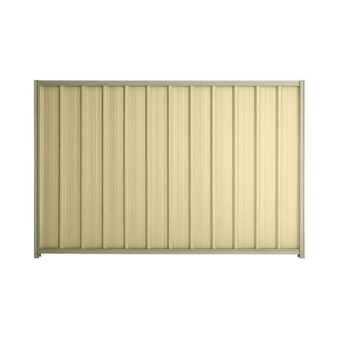 Good Neighbour® Superdek® 1500mm High Fence Panel Sheet: Primrose Post/Track: Moss Vale Sand