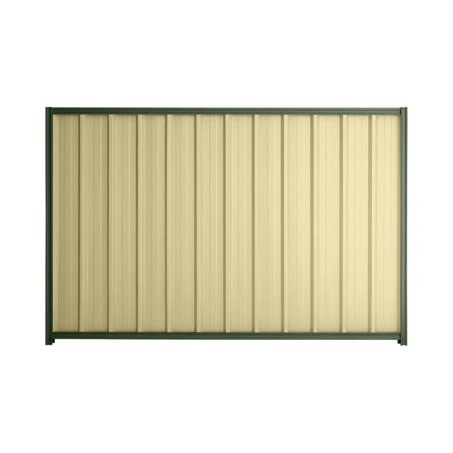 Good Neighbour® Superdek® 1500mm High Fence Panel Sheet: Primrose Post/Track: Rivergum