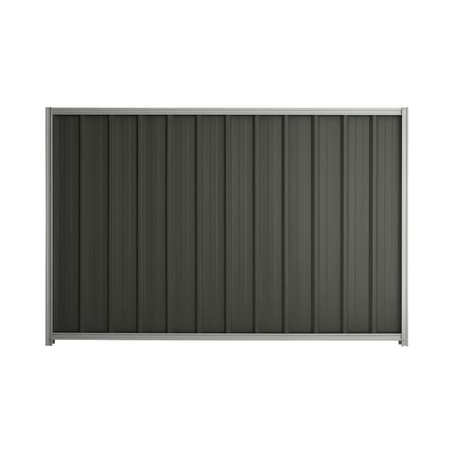 Good Neighbour® Superdek® 1500mm High Fence Panel Sheet: Slate Grey Post/Track: Gull Grey