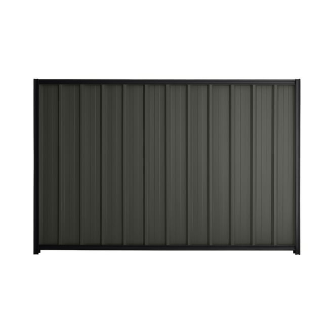 Good Neighbour® Superdek® 1500mm High Fence Panel Sheet: Slate Grey Post/Track: Gun Metal Grey