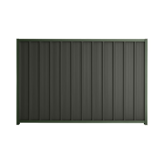 Good Neighbour® Superdek® 1500mm High Fence Panel Sheet: Slate Grey Post/Track: Rivergum