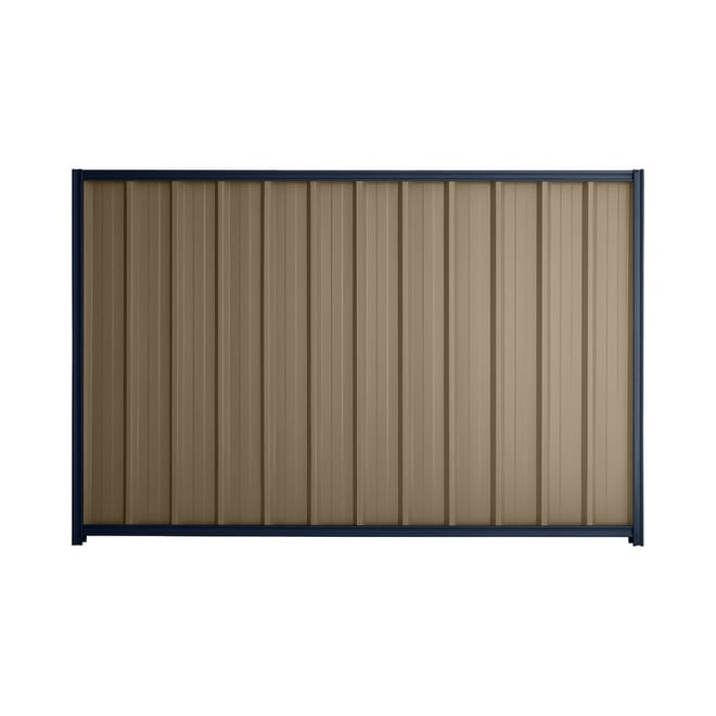 Good Neighbour® Superdek® 1800mm High Fence Panel Sheet: Beige Post/Track: Mountain Blue