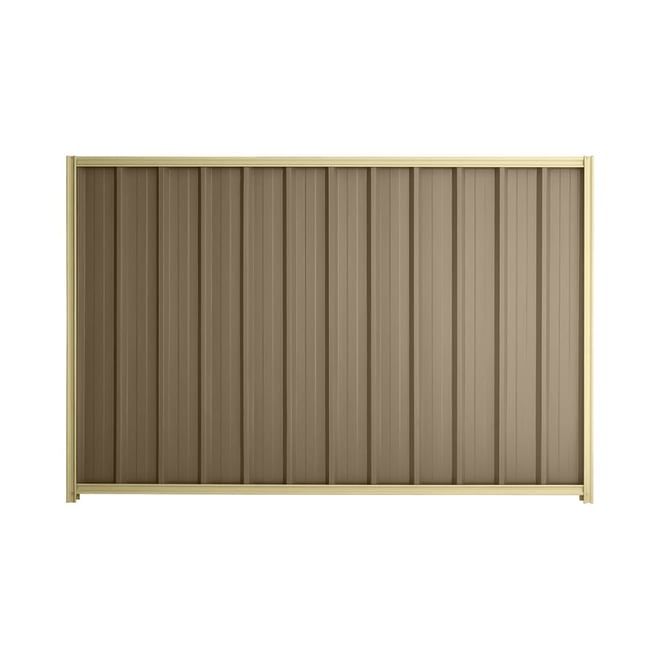 Good Neighbour® Superdek® 1800mm High Fence Panel Sheet: Beige Post/Track: Primrose